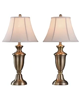 StyleCraft Home Collection 30.5" Traditional Metal Table Lamp, Set of 2