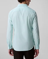 Calvin Klein Men's Stretch Striped Slim-Fit Dress Shirt