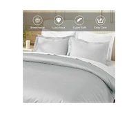 Superior Egyptian Cotton 850 Thread Count Solid Duvet Cover Set, King/California King