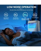 Cowsar Portable Air Conditioner 8000 Btu, Remote Control, Fan Mode, Cools 350sq. ft, 24 Hour Timer, Quiet Operation,Window Fan, 2 Speed for Bedroom Of