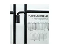 4 Pack Steel Foldable Fence Arch Trellis Panel Animal Barrier