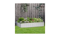 Garden Bed Strong Wooden Planter for Growing Vegetables, Herbs, and Flowers
