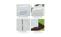 Walk-In Tunnel Greenhouse for Gardening and Plant Protection with Spacious Design