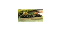 Cedar Wood 2-Ft x 8-Ft Outdoor Raised Garden Bed Planter Frame