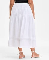 On 34th Trendy Plus Tiered Midi Skirt, Exclusively at Macy's