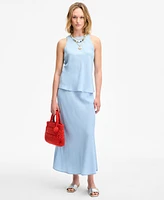 On 34th Women's Chambray Sleeveless Top, Exclusively at Macy's