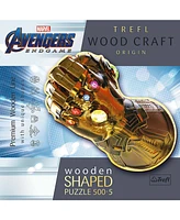 Trefl Wood Craft Puzzles Trefl Wood Craft 500 + 5 Piece Wooden Puzzle - Marvel - Infinity Gauntlet