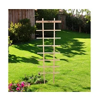Folding 72-Inch Outdoor Garden Trellis for Climbing Plants and Garden Support