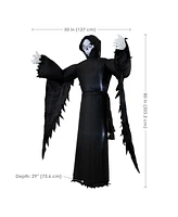 7 ft Grisly Grim Reaper Inflatable Halloween Decoration - Indoor or Outdoor Use - 3 White Led Lights