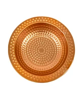 Copper Bird Bath for Outdoors - Detachable Bird Bath Bowl with Stake - 38" H