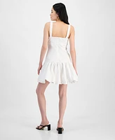 Bar Iii Women's Sleeveless Bubble-Hem A-Line Dress, Exclusively at Macy's