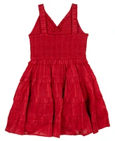 Rare Editions Toddler and Little Girls Shadow Strip Dress