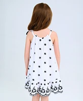 Rare Editions Toddler and Little Girls Eyelet Halter Dress