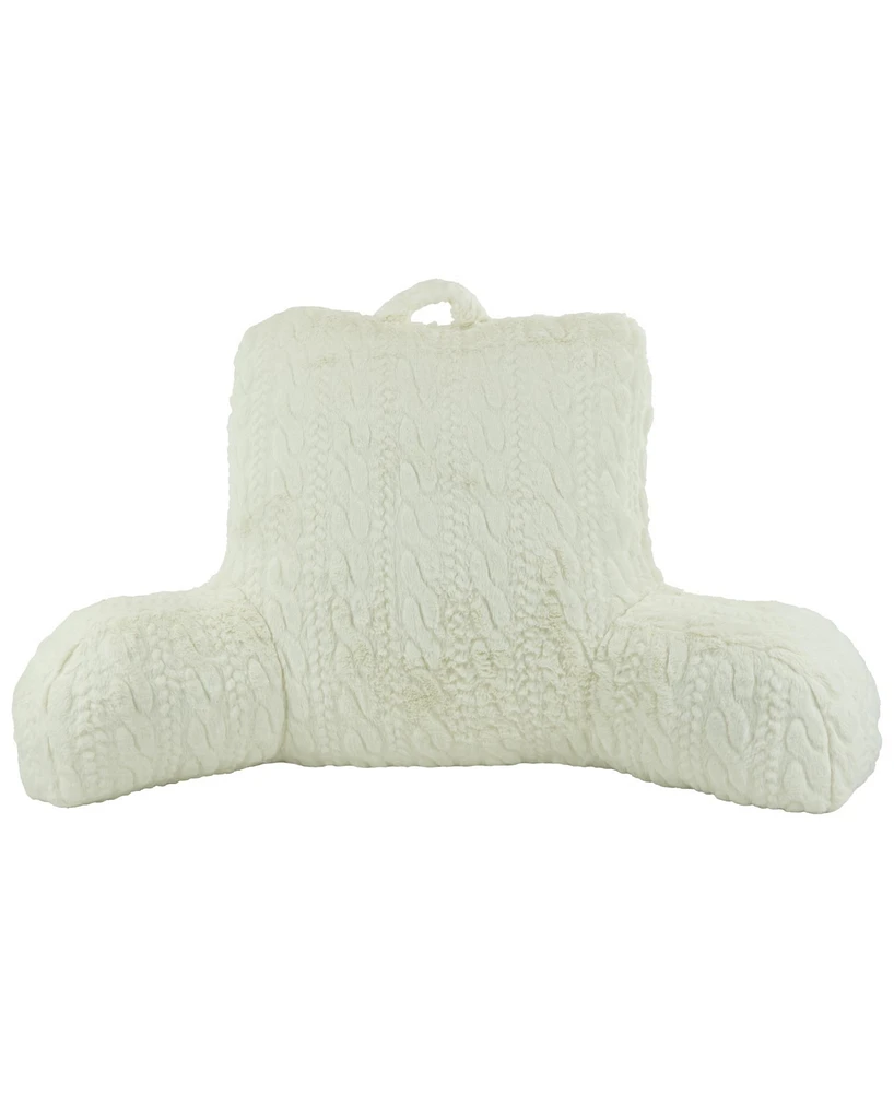 Arlee Home Fashions Sutton Place Foster Faux-Fur Backrest Pillow, 33" x 18"