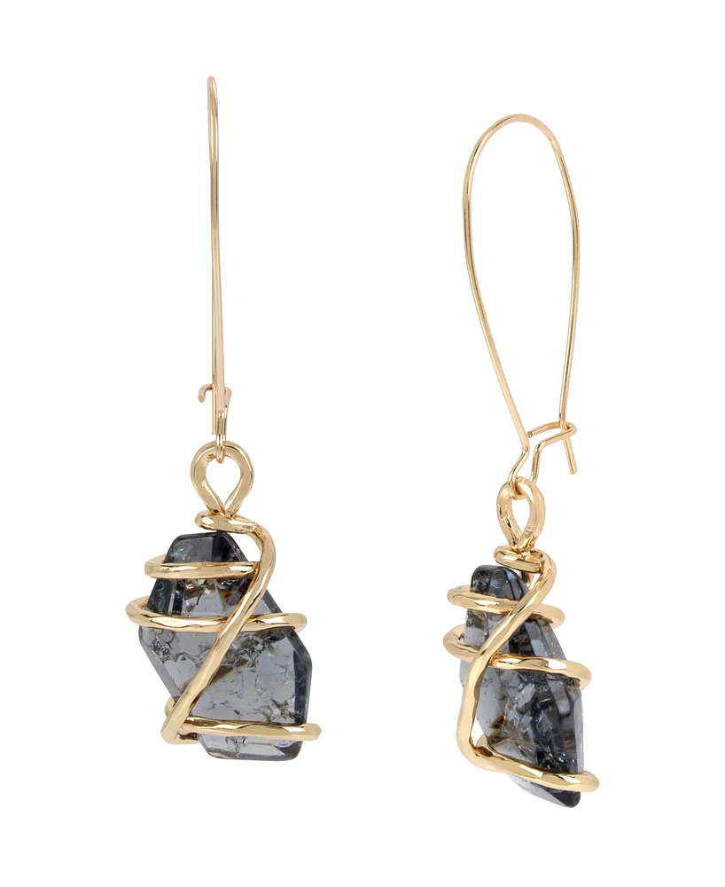 Robert Lee Morris Soho Caged Stone Dangle Earrings