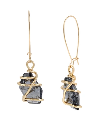 Robert Lee Morris Soho Caged Stone Dangle Earrings