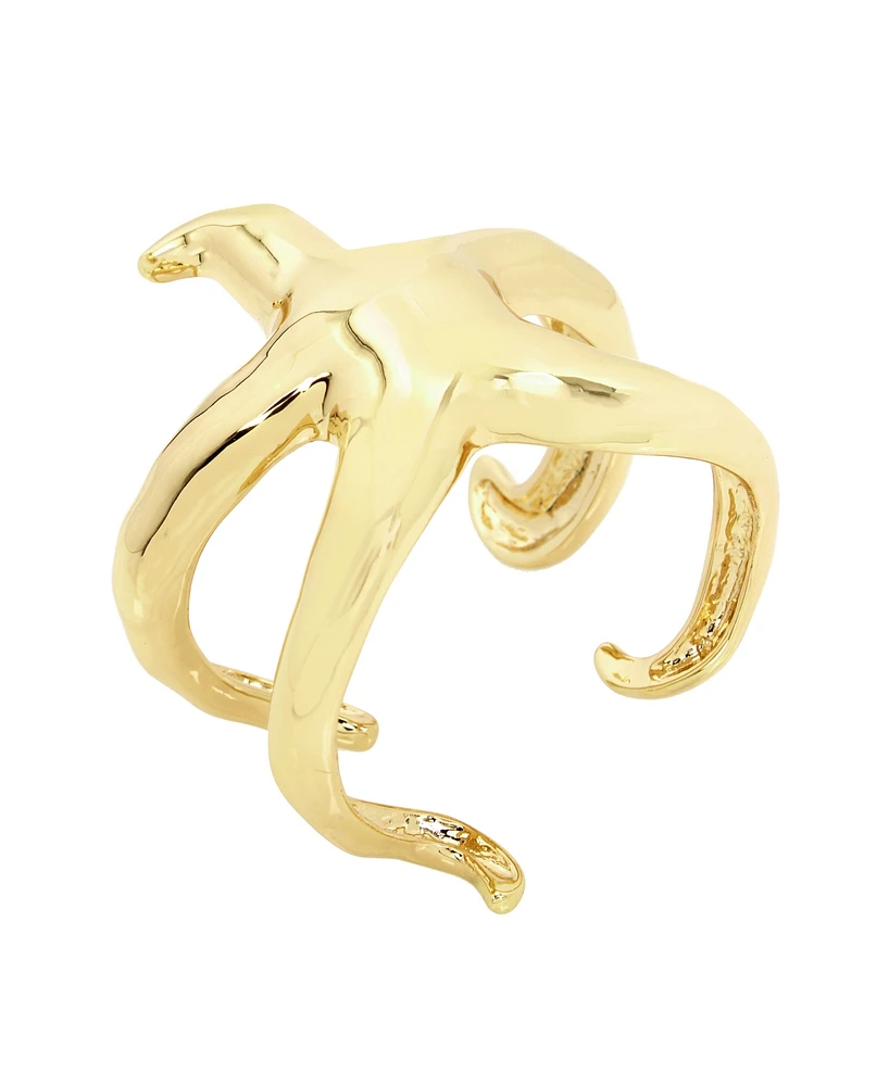 Robert Lee Morris Soho Gold Starfish Cuff Bracelet