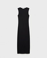 Mango Women's Fitted Long Dress