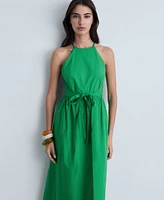 Mango Women's Flared Bow Dress