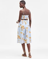 On 34th Women's Printed Cutout-Back Midi Dress, Exclusively at Macy's