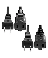 5 Core Ac Power Cord 10 Ft • 2 Prong Extension Adapter • 16AWG/2C 125V 13A • Us Polarized Male to Female Outlet Extension Cable B