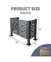 4ftx2ft Ac Fence Cover, 3 Panels