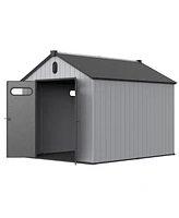 8' x 10' Plastic Tool Room: Ultimate Outdoor Storage Solution for Gardens and More