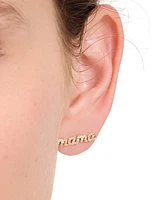 kate spade new york Gold-Tone Mama Said Pave Stud Earrings