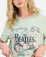 Love Tribe Juniors' The Beatles Strawberry Fields T-Shirt