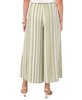 Vince Camuto Women's Striped Wide-Leg Pull-On Pants