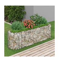 Gabion Raised Bed Galvanized Iron 74.8"x19.7"x19.7"