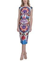 Vince Camuto Women's Boat-Neck Bodycon Sleeveless Dress