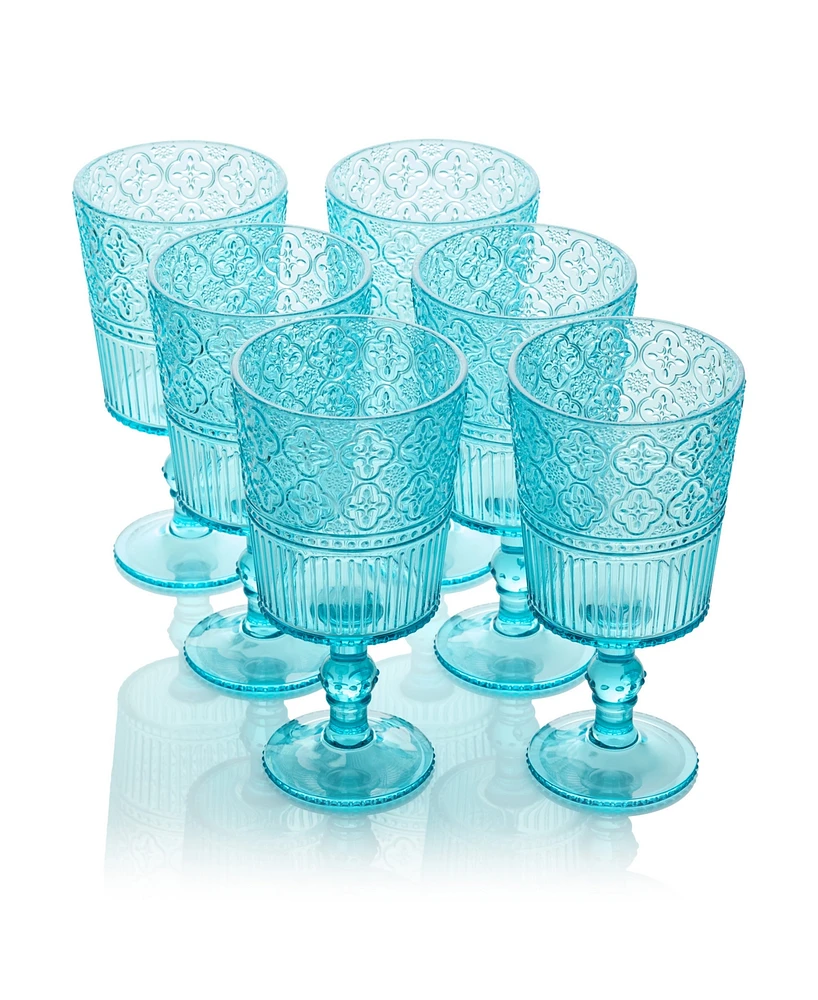 Certified International Victoria Acrylic All-Purpose Goblets, Set of 6