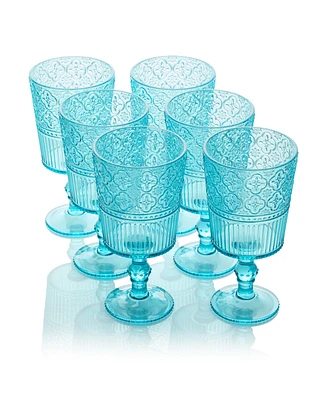 Certified International Victoria Acrylic All-Purpose Goblets, Set of 6