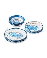 Certified International Beach House Crab Melamine 12-Pc. Dinnerware Set, Service For 4