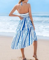 Cupshe Women's Mediterranean Vacay Boho Maxi Beach Dress