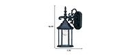 Outdoor Domed Hanging Lantern Wall Light – Perfect for Gardens & Entryways