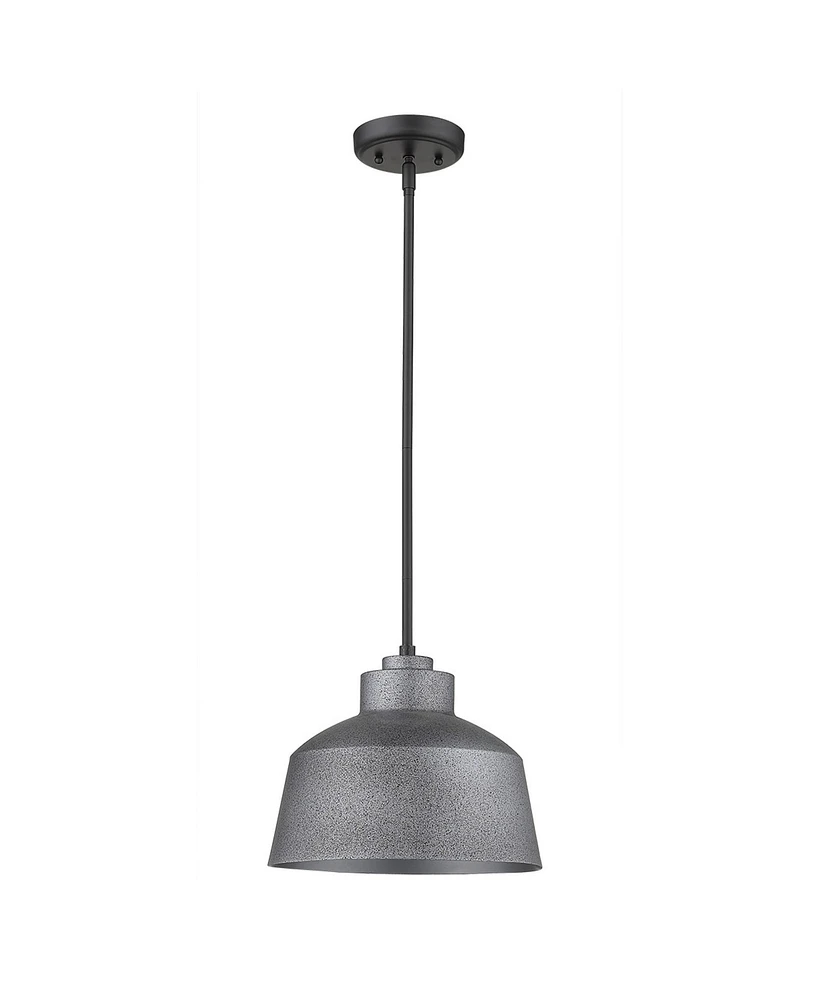 Barnes 1-Light Gray Convertible Pendant
