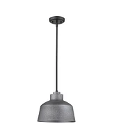 Barnes 1-Light Gray Convertible Pendant