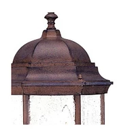 Three Domed Textured Glass Lantern Wall Light – Elegant Outdoor Lighting for Porch & Patio