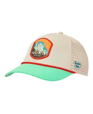 Generic Men's Yosemite National Park Cream and Teal 6-Panel Unstructured Hat