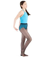 Capezio Juniors' Professional Rhinestone Fishnet Tight - Child