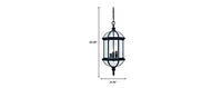 Three-Light Eastern Lantern Hanging Light – Elegant Pendant for Any Space