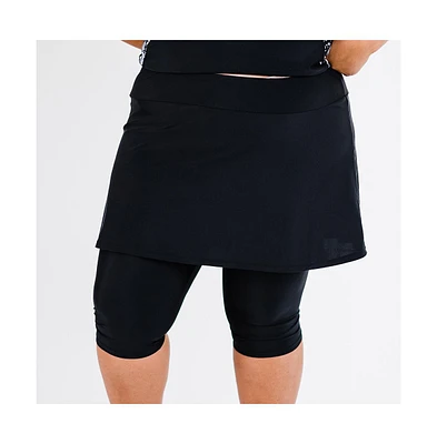 Calypsa Plus Skirted Swim Capris