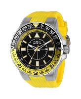 Invicta Men's 36981 Aviator Quartz 3 Hand Black Dial Watch
