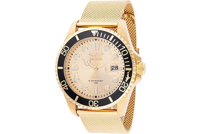 Invicta Men's 47177 Pro Diver Quartz Multifunction Gold Dial Watch