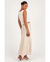 Petal and Pup Women's Mei Satin Midi Skirt