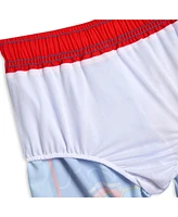 Paw Patrol Boys Pullover Rash Guard and Swim Trunks Outfit Set