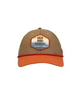 Generic Men's Great Smoky Mountains National Park Rust and Tan 6-Panel Unstructured Hat