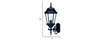 Domed Glass Lantern Wall Light for Entryway Patio or Hallway